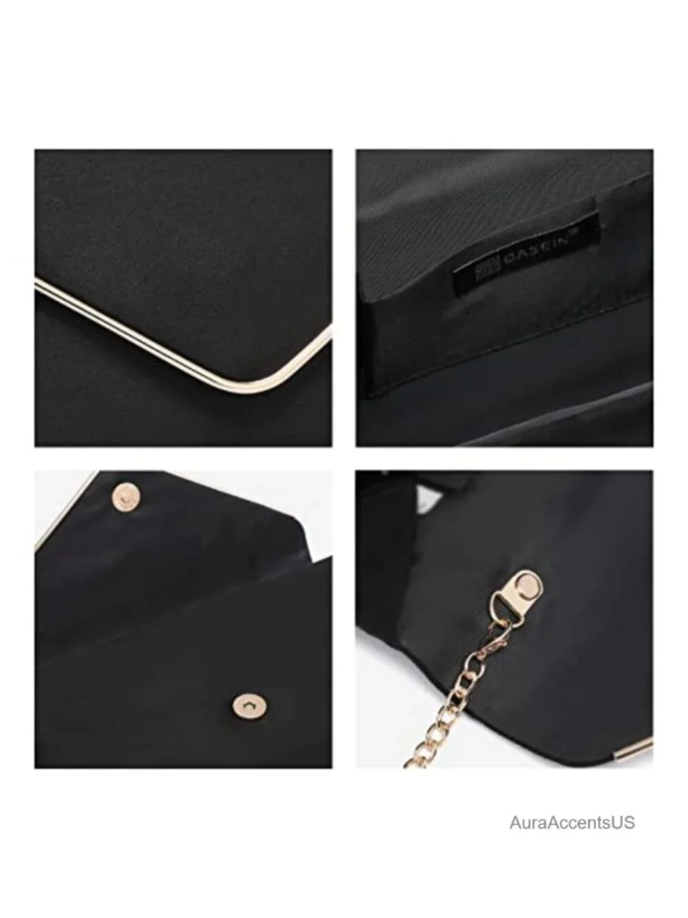 Faux Suede Evening Clutch Velvet Party Purse with Chain Strap